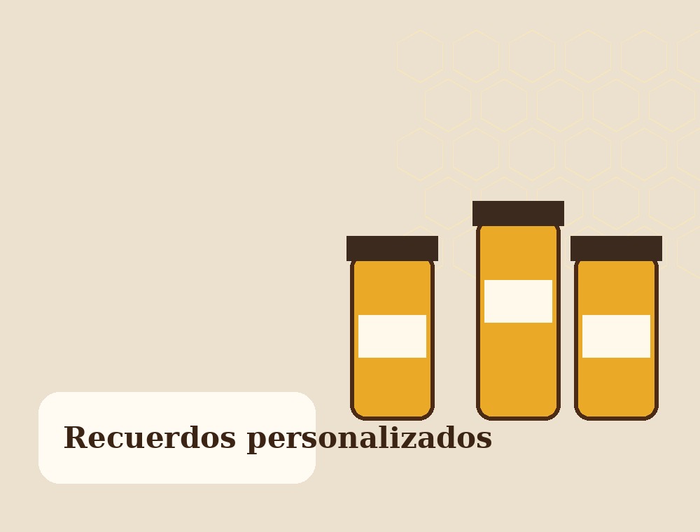 Frascos de miel personalizados para eventos